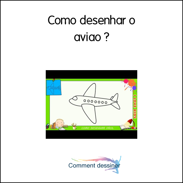 Como desenhar o avião